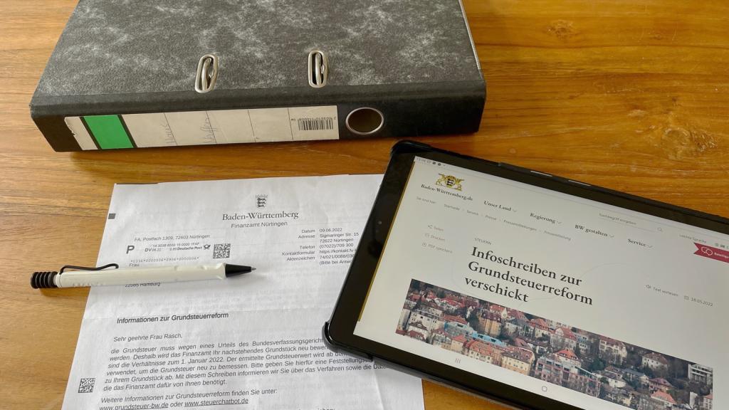 Info-Schreiben aus Baden-Württemberg zur Grundsteuererklärung